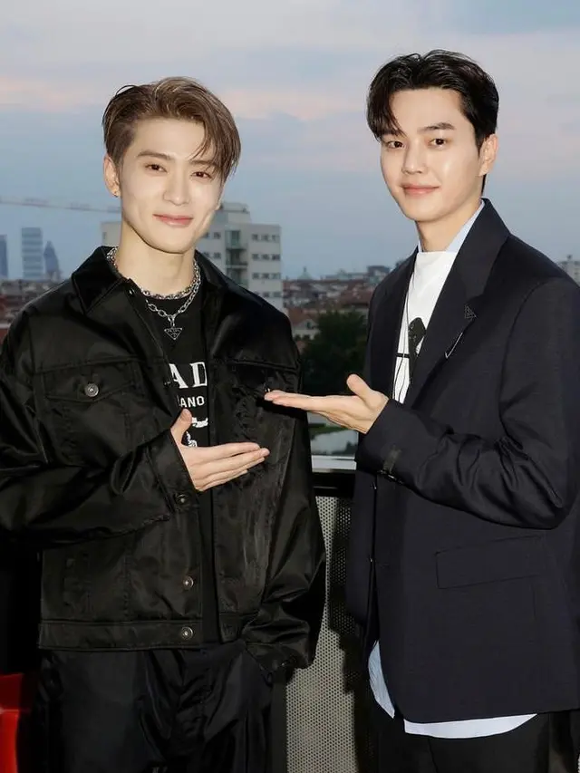 Triple Kill Visual, Intip Gaya After Party Song Kang, Jaehyun NCT, dan Win Metawin di Prada SS23 Italia