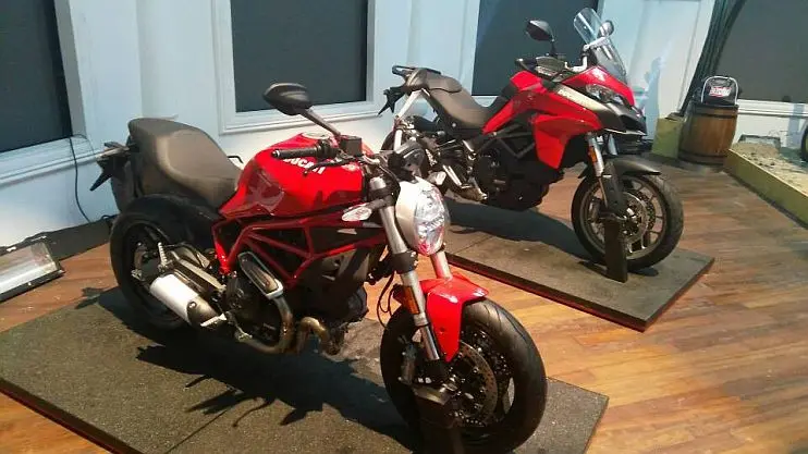 Jajaran produk terbaru Ducati di Indonesia. (Arief/Liputan6.conm)