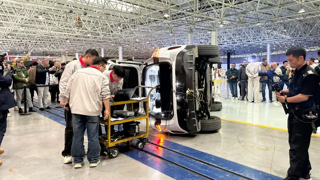 LEPAS menggelar uji keamanan publik di Chery Longshan Test Center, Wuhu (Istimewa)