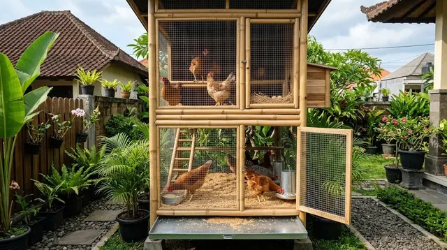 Kandang Ayam Tidak Harus Kumuh, 7 Model Ini Justru Terlihat Rapi di Lahan Kecil