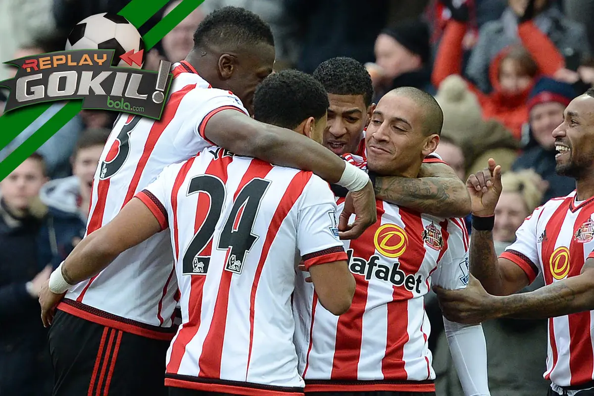 Replay Gokil: Gol Ajaib Gelandang Sunderland Perdaya Courtois