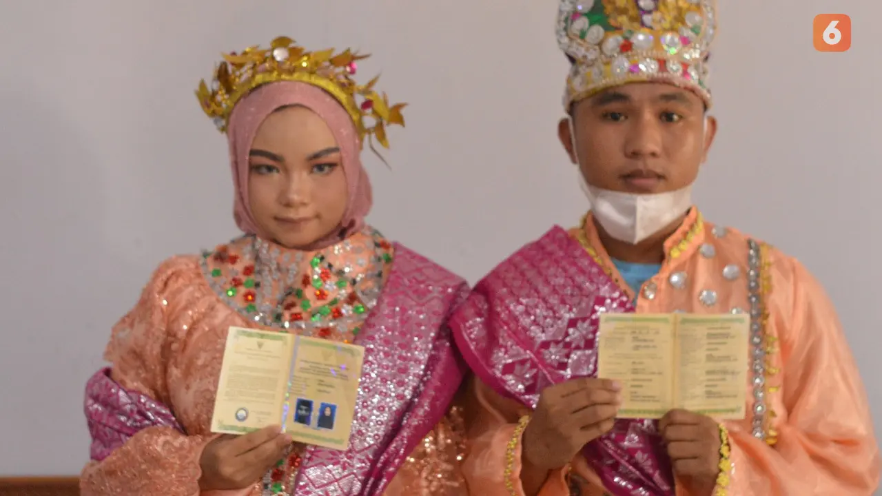 AL alias Ocong usai melangsungkan pernikahan di Lapas Kelas IIA Gorontalo (Arfandi Ibrahim/Liputan6.com)
