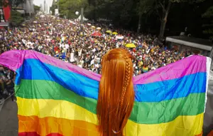 Ilustrasi LGBT. (AP Photo/Andre Penner)