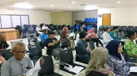 Diskusi Betawi Kita soal "Potret Betawi dalam Tulisan" di Taman Ismail Marzuki, Minggu, 23 Februari 2020.