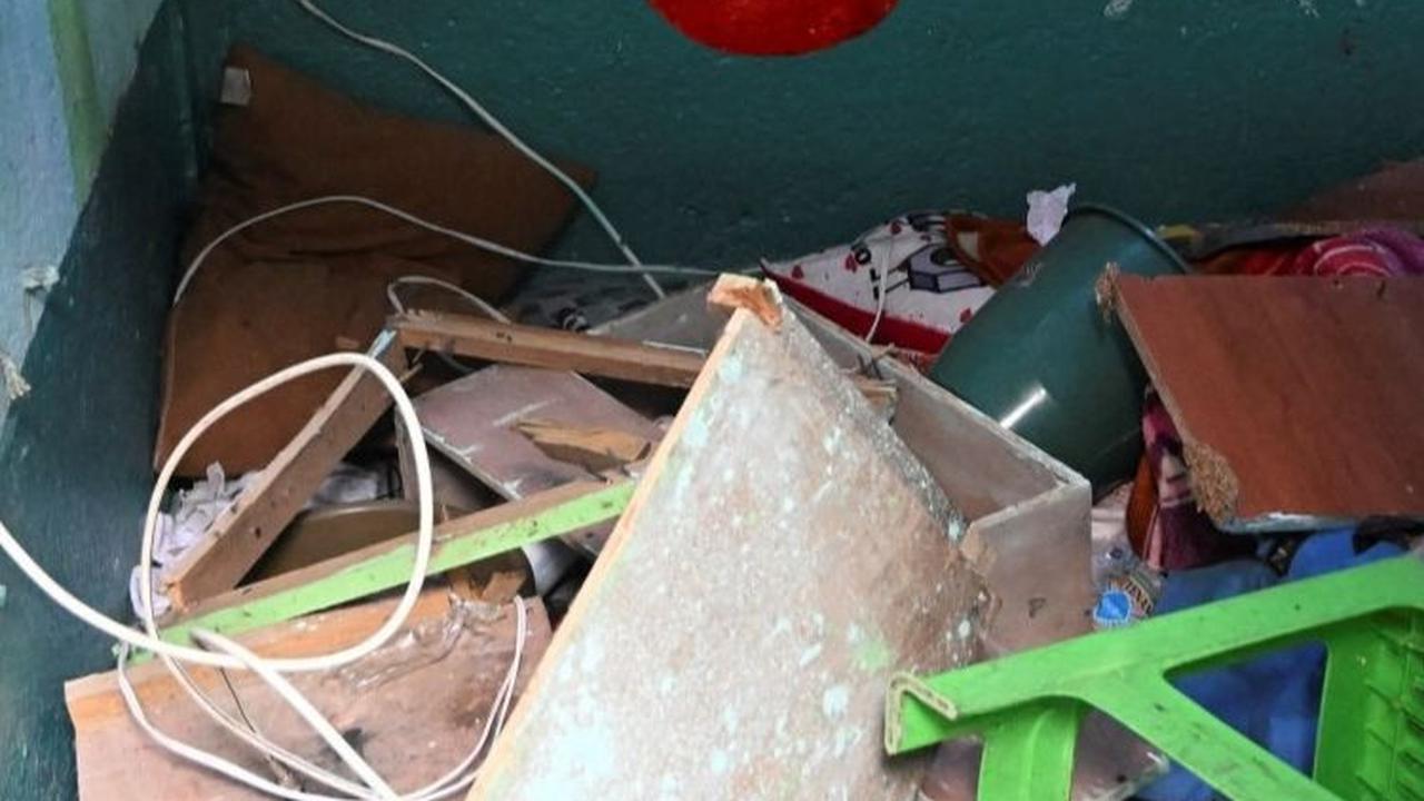 Berikut penampakan hewan liar dan buas yang ditemukan polisi di dalam sel Geng Barrio 18 di penjara tersebut:<br>Foto: JOHAN ORDONEZ / AFP