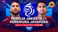 BRI Liga 1 Selasa, 11 Januari : Persija Jakarta Vs Persipura Jayapura