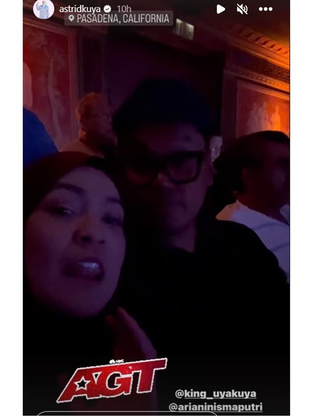 7 Potret Uya Kuya Nonton Putri Ariani di Final AGT, Merinding Pas Dengar Langsung