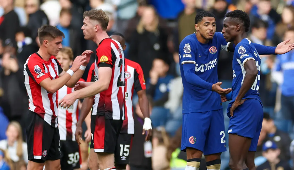 Sementara Brentford kembali melakoni derby. Mereka bakal menjamu West Ham United, Minggu (4/11/2023). (AP Photo/Ian Walton)