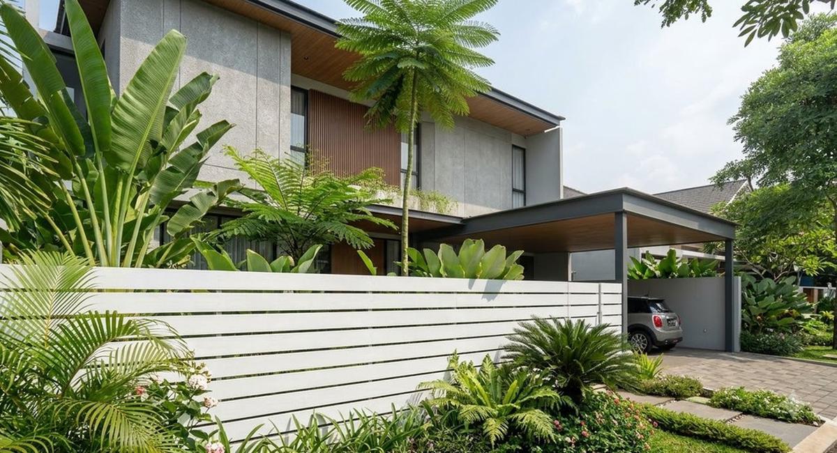 Warna Cat Pagar yang Bikin Rumah Terasa Sejuk (AI Generated)