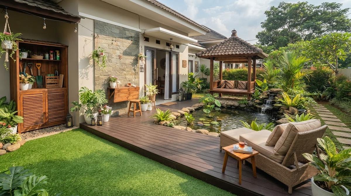 Teras Belakang Jadi Area Bersantai
