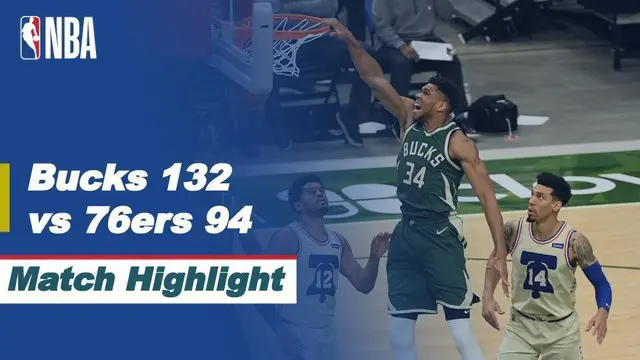 VIDEO: Milwaukee Bucks Raih Kemenangan Saat Menjamu Philadelphia 76ers di NBA Hari Ini