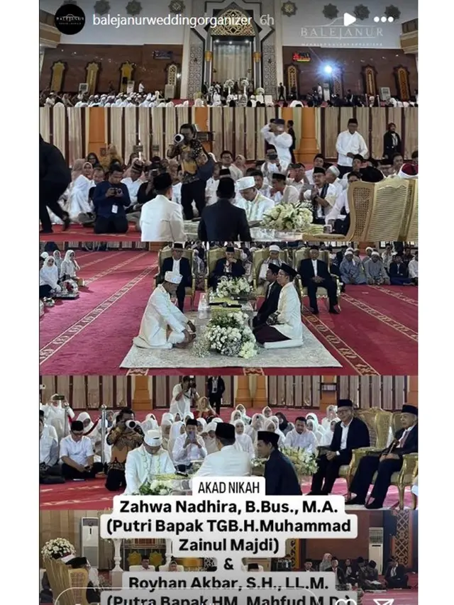 8 Momen Akad dan Resepsi Pernikahan Anak Mahfud MD, Digelar di Nusa Tenggara Barat