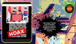 Cek Fakta: Tidak Benar Foto Presiden Prabowo Pinjam Dana dari Korsel dan Jepang 500,5 Triliun untuk MBG dan Kopdes