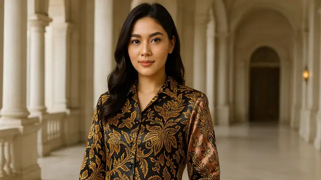 Model Batik Kombinasi Satin Modern Terbaru