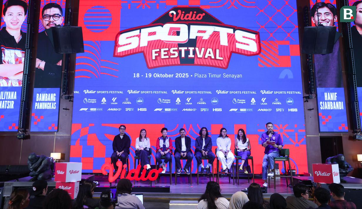 Festival olahraga paling lengkap di Indonesia bertajuk Vidio Sports Festival akan digelar di Plaza Timur Gelora Bung Karno, Jakarta, pada 18-19 Oktober 2025. (Bola.com/M Iqbal Ichsan)