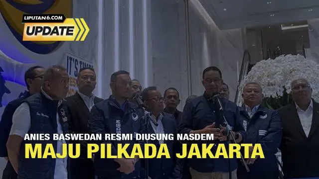 Partai NasDem telah resmi mengusung Anies Baswedan untuk maju pada Pemilihan Kepala Daerah atau Pilkada Jakarta 2024. Pengumuman tersebut disampaikan langsung oleh Sekjen Partai NasDem Hermawi Taslim di NasDem Tower, Jakarta pada Senin 22 Juli 2024.