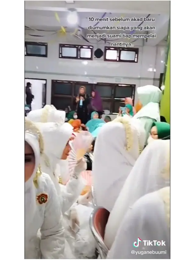 Viral Nikah Massal Unik, Calon Pengantin Tahu Pasangannya 10 Menit Sebelum Akad
