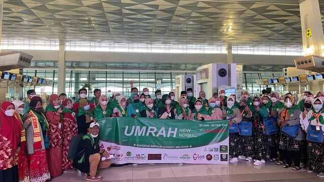 Sebanyak 153 jemaah umrah yang difasilitasi PT Arsy Buana Travelindo (ABT Travel) berangkat ke Tanah Suci.