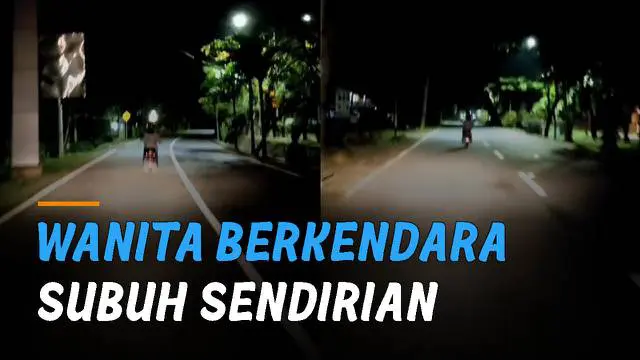 Seorang pria bertemu wanita berkendara jam 04.00 pagi dan berinisiatif mengawalnya.