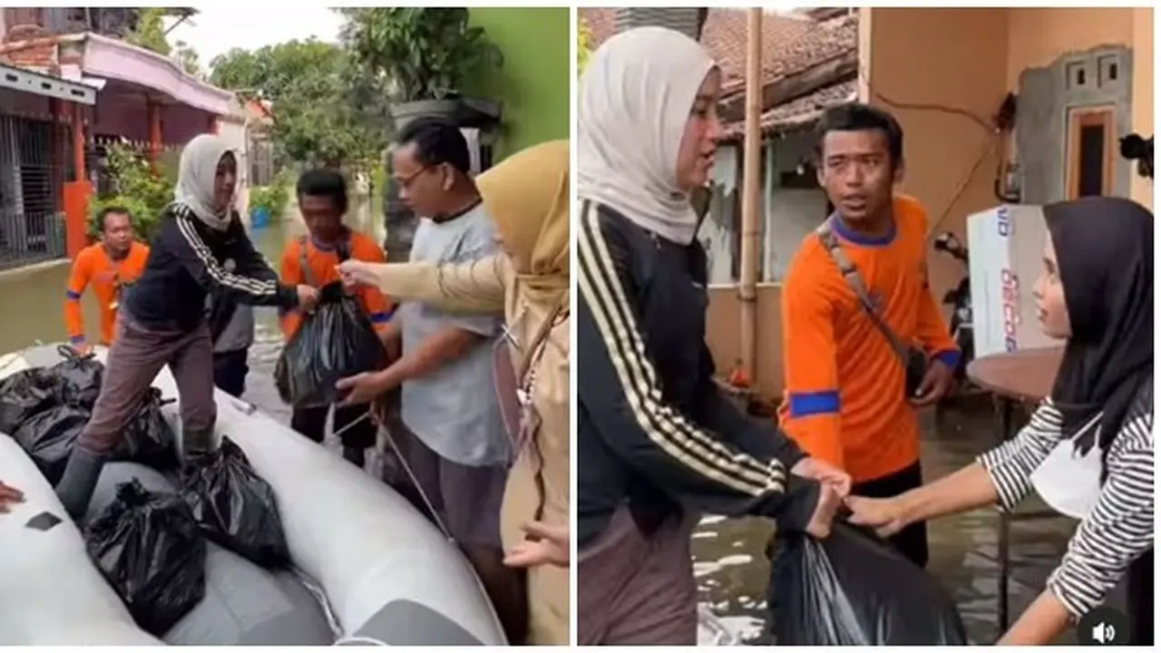 8 Momen Chacha Frederica Pantau Langsung Banjir Kendal, Sempat Tak Dikenali
