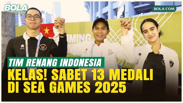 Lampaui Target! Tim Renang Indonesia Sumbang 3 Emas, 3 Perak dan, 5 Perunggu di SEA Games 2025