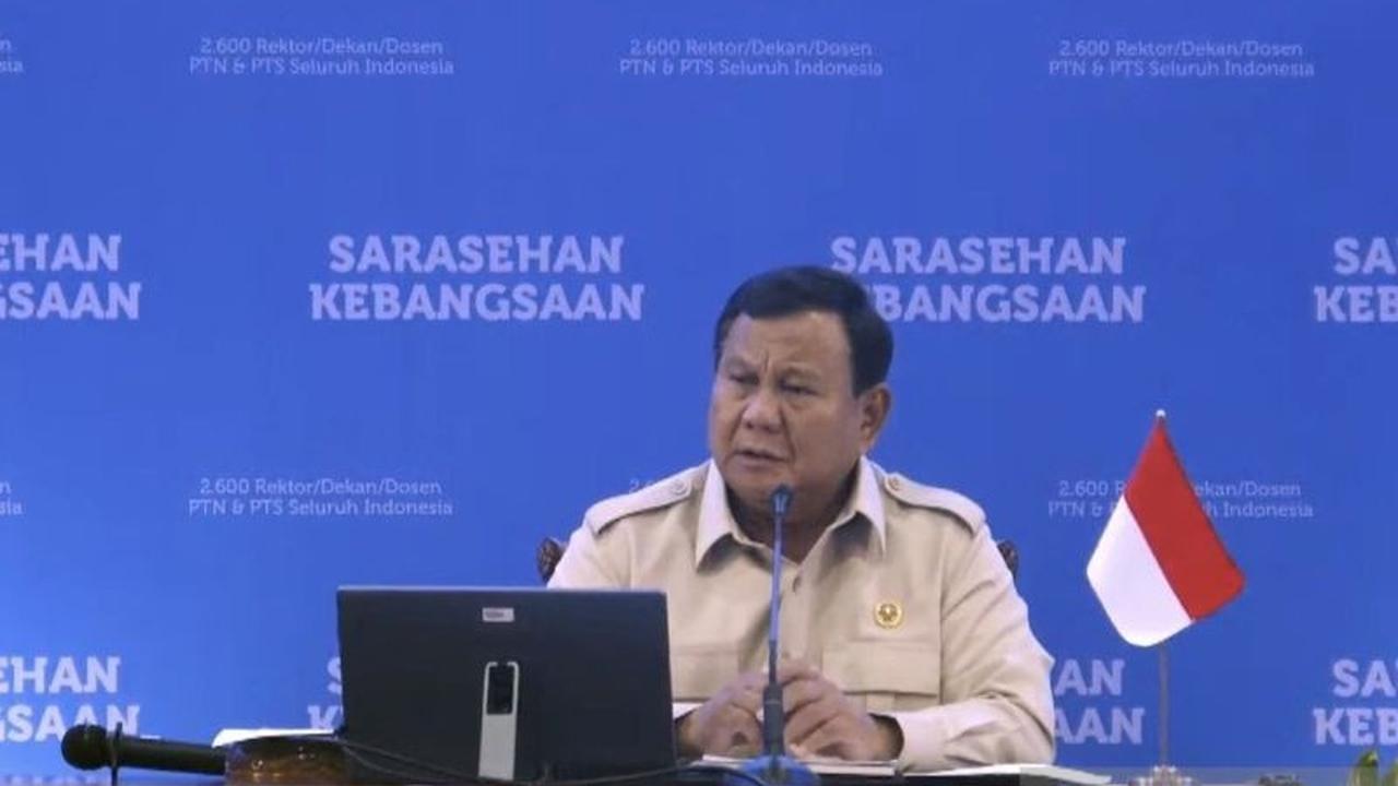 Presiden Prabowo Terima Usulan Akademisi di Penutupan Sarasehan Kebangsaan KSTI