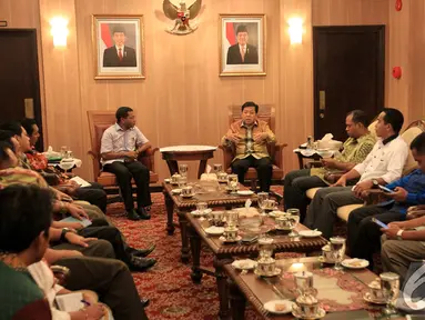 Suasana kunjungan Wakil Ketua DPRD NTT ke DPR RI, Jakarta, Jumat (19/12/2014). (Liputan6.com/Andrian M Tunay) 