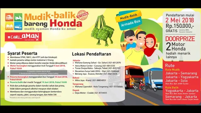 Mudik-Balik Bareng Honda