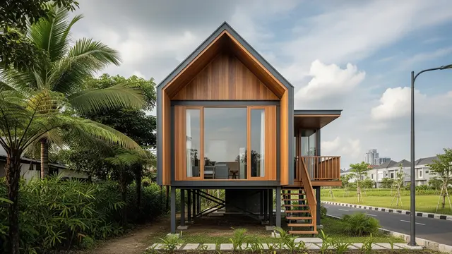 Model Rumah Desa untuk Lahan di Perbatasan Desa dan Kota