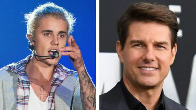 Justin Bieber & Tom Cruise (