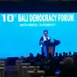 Menteri Luar Negeri Retno Marsudi dalam pembukaan Bali Democracy Forum X yang diadakan di Banten (7/12/2017). (Liputan6.com/Rizki Akbar Hasan)