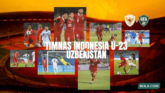 Kolase - Foto Indonesia Vs Uzbekistan