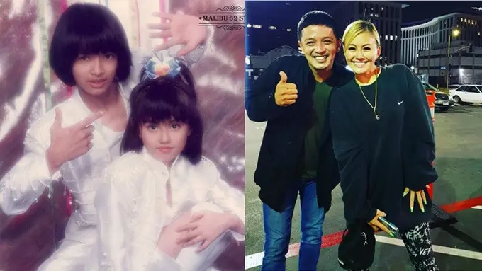 Reuni di Amerika, Ini 6 Potret Eza Yayang dan Agnez Mo dari Teman Duet Hingga Kini