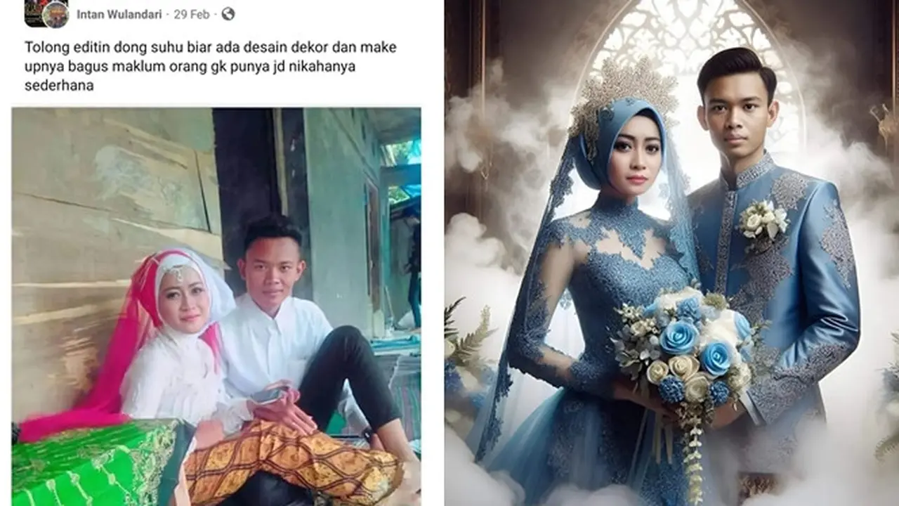 Pengantin Minta Fotonya Diedit, 6 Hasil Buatan Netizen yang Totalitas Ini Bikin Kagum