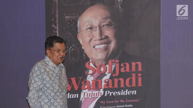 Wapres Jusuf Kalla Buka Bedah Buku Sofjan Wanandi dan Tujuh Presiden