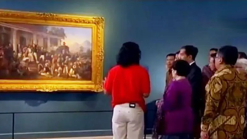 Jokowi Pamerkan 28 Lukisan Bersejarah Koleksi Istana