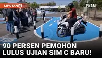 Ujian Praktik SIM C Baru, 90 Persen Pemohon di Nganjuk Dinyatakan Lolos