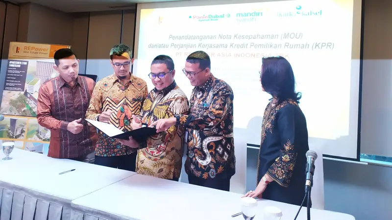 PT Repower Asia Indonesia menandatangani MoU dengan Bank Syariah Mandiri, Bank Panin Dubai Syariah dan Bank Pembangunan Daerah Kalimantan Selatan untuk kerja sama KPR.