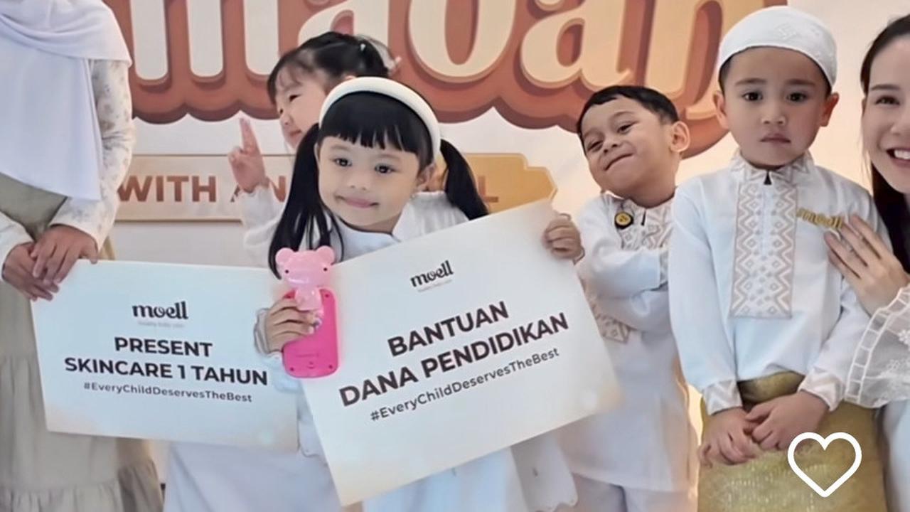 Tiga Anak Artis Super Cute Kumpul, Potret Rayyanza Perdana Buka Bersama Bareng Ameena dan Abang L