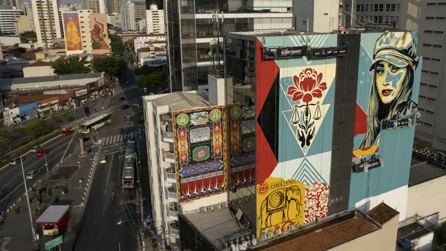 Mural Raksasa Menghiasi Cakrawala Sao Paulo