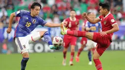 Timnas Indonesia kalah 1-3 dari Jepang. (Giuseppe CACACE/AFP)