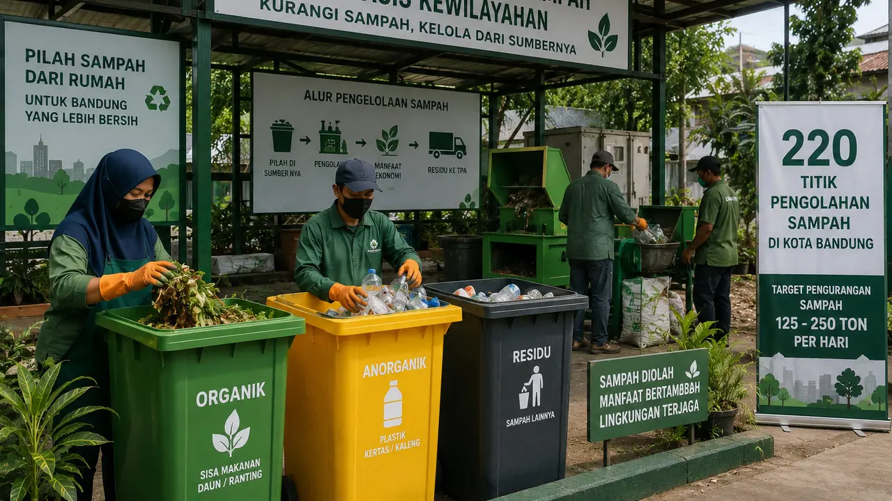 Pengolahan Sampah Berbasis Kewilayahan di Bandung