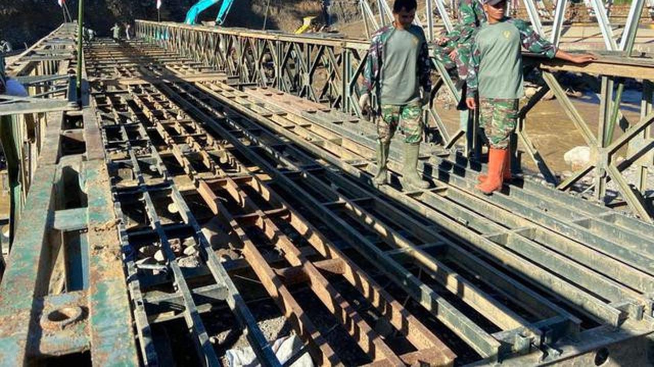 18 Jembatan Bailey di Aceh Rampung, Puluhan Titik Lain Masih Dikebut