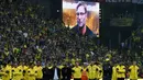 Penggawa Borussia Dortmund berhasil mempersembahkan kemenangan di laga terakhir Juergen Klopp. Die Borussen unggul 3-2 atas Werder Bremen. (PATRIK STOLLARZ/AFP)