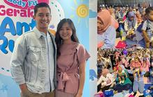 Momen Samuel Zyngwyn dan Franda menyaksikan Pemecahan Rekor MURI 1.000 Bayi Mengganti Popok Dalam Rangka Merayakan Hari Anak Nasional