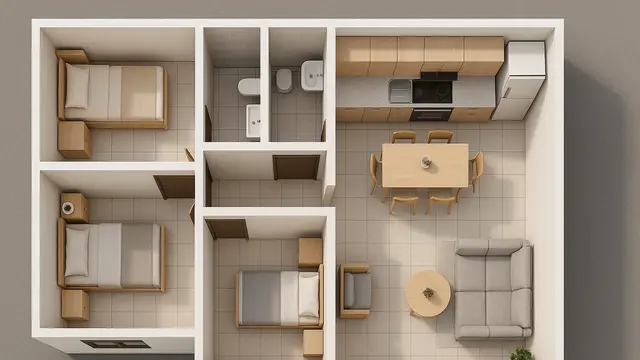 7 Desain Rumah Ukuran 7x12 Minimalis dengan 3 Kamar Tidur, Tetap Lega dan Nyaman untuk Dihuni