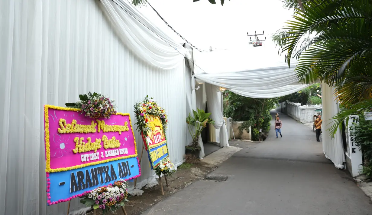 Suasana lokasi pernikahan Cut Tari (Daniel Kampua/Fimela.com)