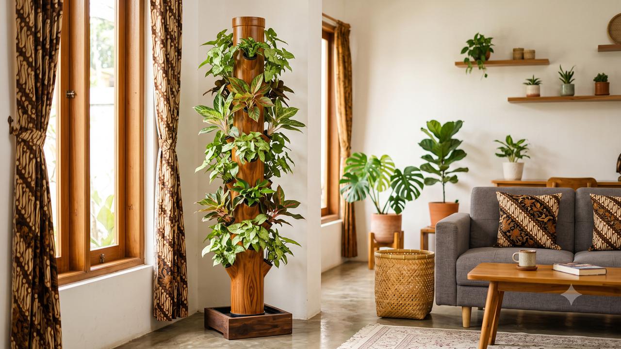 8 Desain Vertical Garden Indoor untuk Ruang Tamu, Inspirasi Estetik Bikin Rumah Adem
