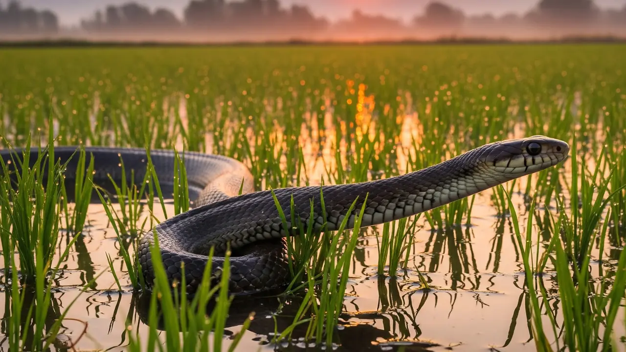 Ular Sawah / Ular Tikus Besar (Ptyas mucosa)