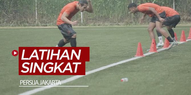 VIDEO: Petir Buat Latihan Persija Berlangsung Singkat